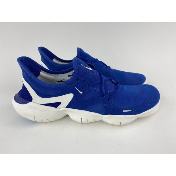 Nike Free RN 5.0 Obsidian Mist Men's Sneakers Shoes Blue White AQ1289 401 - Picture 6 of 11